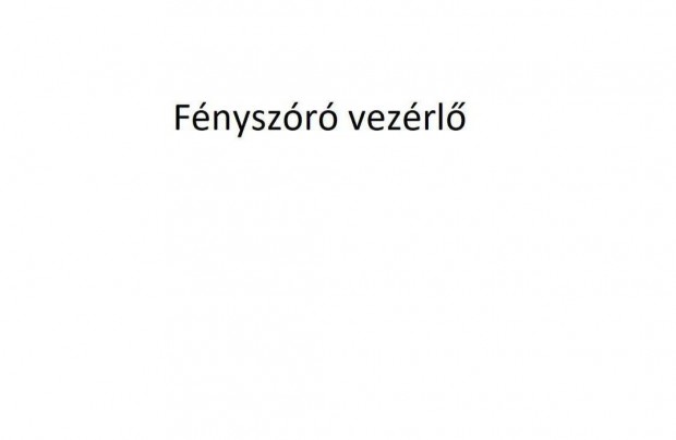 Fnyszr vezrl elektronika