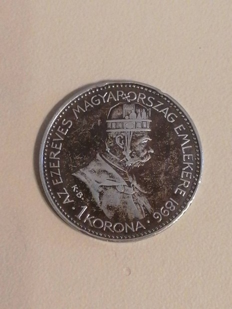 Ferenc Jzsef Millenniumi ezst 1 korona