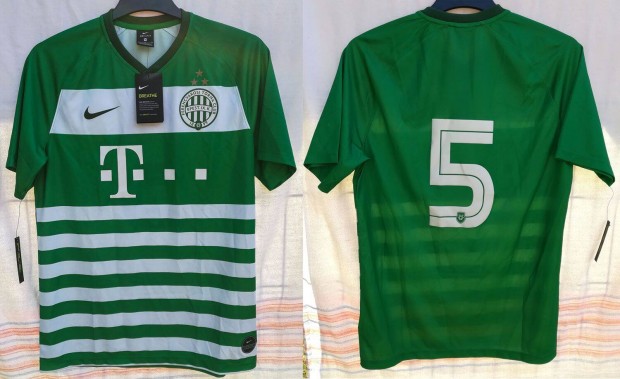 Ferencvrosi TC eredeti Nike 5-s zld fehr cskos mez (M)