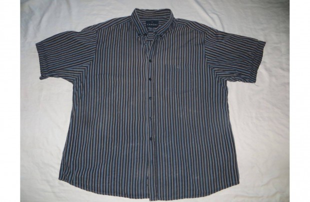Férfi csíkos rövid ujjú ing 3XL mb: 150 cm h:85 cm Canda