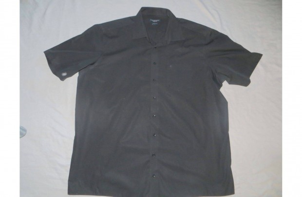 Férfi fekete rövid ujjú ing 3XL 48-s mb: 152 cm h:85 cm Bugelfrei