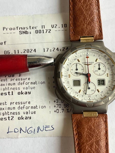 Férfi karóra Longines conquest titan chronograph! Szervizelve!wr test!