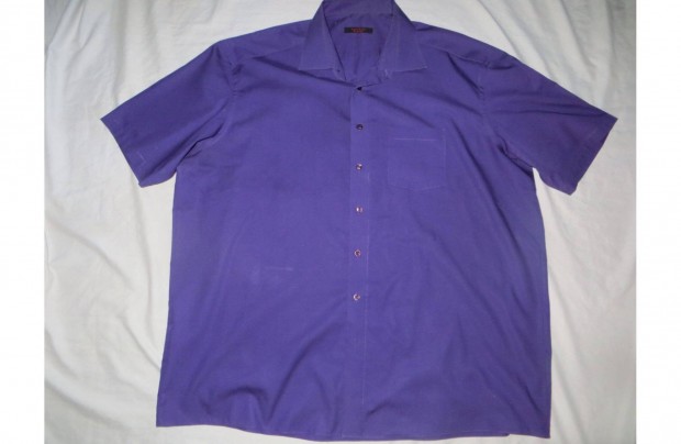 Férfi lila rövid ujjú ing 3XL 48-s mb: 154 cm h:86 cm Bugelfrei