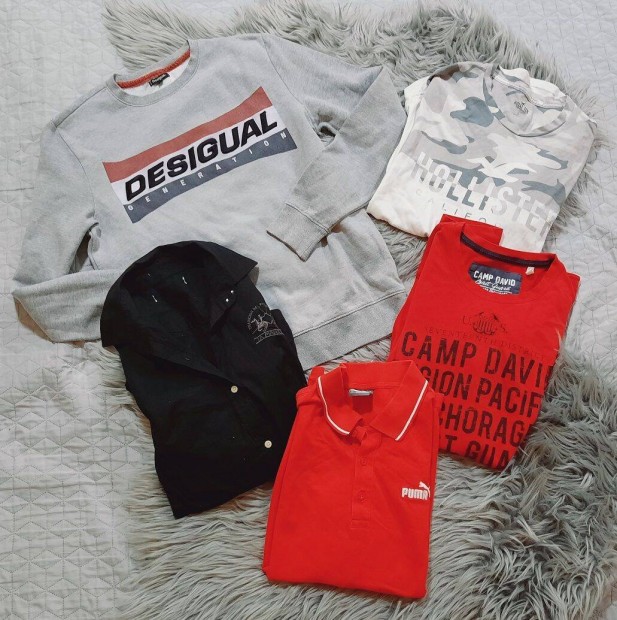 Frfi ruhacsomag S mret (Desigual, Hollister, Puma.)