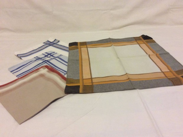 Férfi textil zsebkendő eladó 4 db