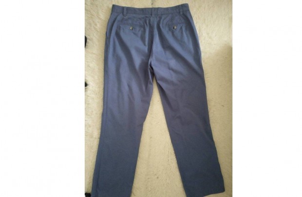 Férfinadrág, pamut anyagú,kék színű Cotton Traiders chino,34-es méretű
