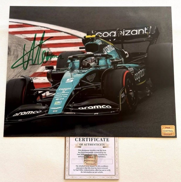 Fernando Alonso 2x Forma-1 vilgbajnok eredeti alrsa