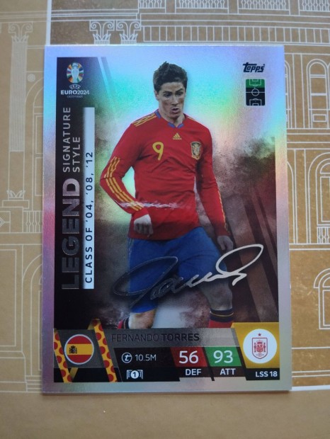 Fernando Torres Spanyolorszg Legend Signature Style Euro 2024 krtya