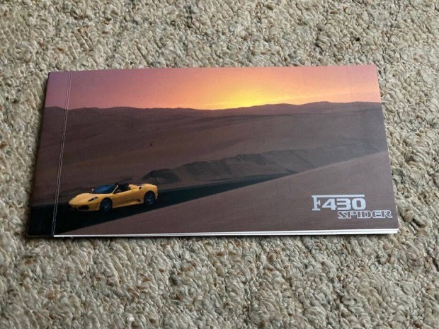 Ferrari 430 Spider katalógus, prospektus, brosúra