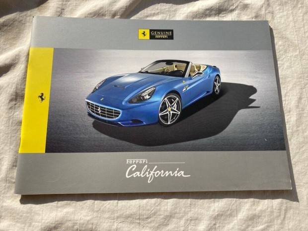 Ferrari California prospektus, katalógus, brosúra