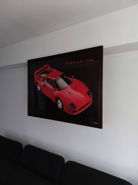 Ferrari F40 Ritka Hiteles, 1990-Es Plakt, Keretezve!!