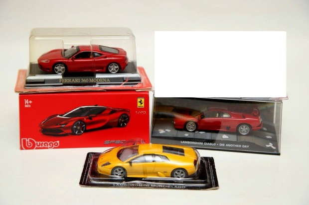 Ferrari Lamborghini 1:43 modellek egyben