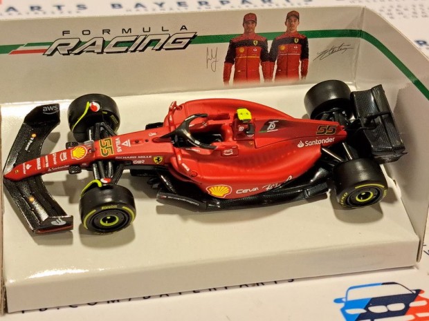 Ferrari SF22 F1 #55 (2022) - Carlos Sainz - Bburago - 1:43