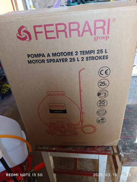 Ferrari benzinmotoros permetező