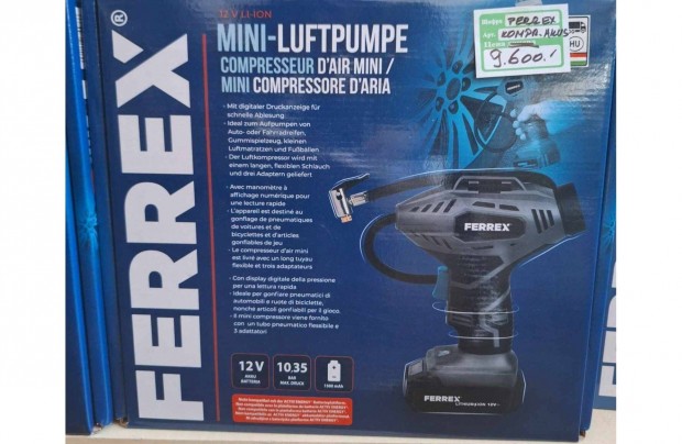 Ferrex minikompresszor 12V XYZ544