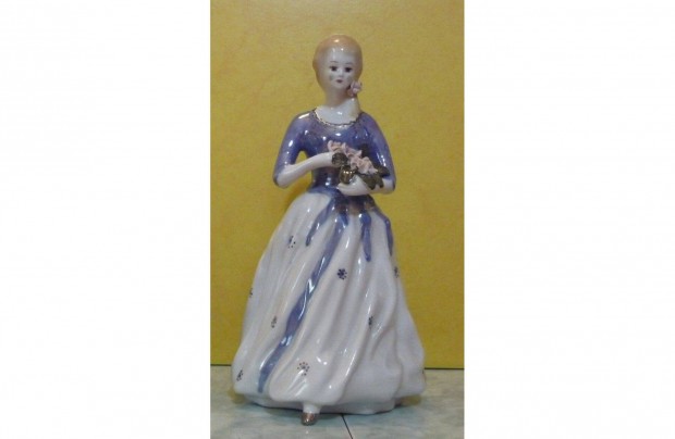 Festett ni porceln figura, szobor