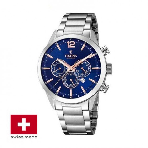 Festina Timeless Chronograph 20343/9 analg karra - ezst