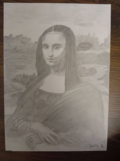 Festmny Mona Lisa 21x 29,5 cm ceruza