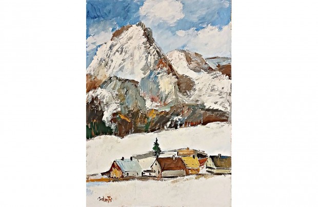 Festmny (02/01) = Bnfi : Ttra (olaj, karton, 50 x 35 cm)