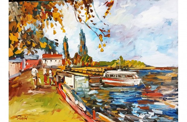 Festmny (02/03) = Bnfi : Szentendre (olaj, karton, 50x35 cm)