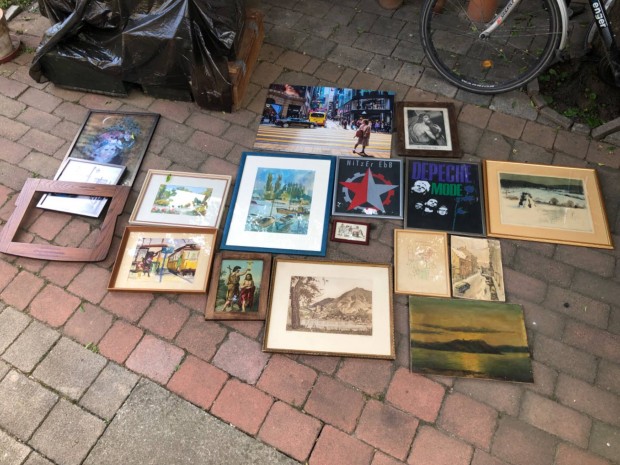 Festmény kép grafika képkeret Pécs