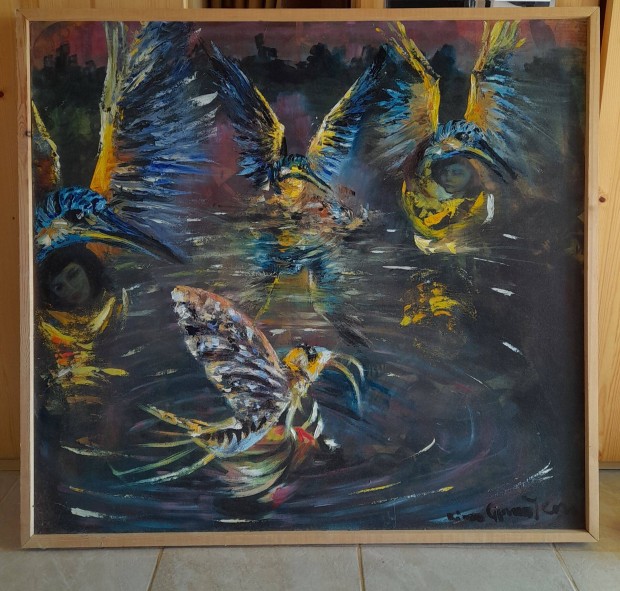 Festmny olaj,vszon kortrs 93x100 cm