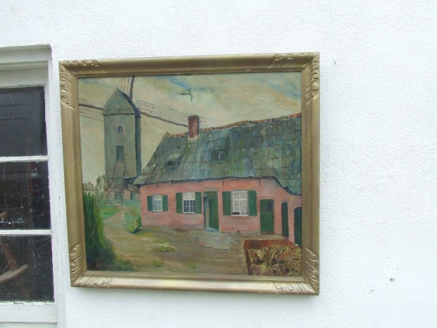 Festmény utcakép