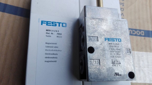 Festo 7959 MFH-3-1/4-S Mgnesszelep 2 db