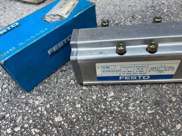 Festo VL-5/3G-3/4-D-4 pneumatikus szelep, 12463