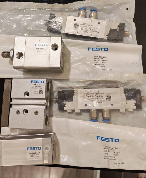 Festo pneumatikus alkatr�szek - �j, gy�ri �llapotban