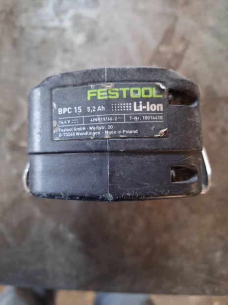 Festool  5.2 ah aku  j llapotban. 