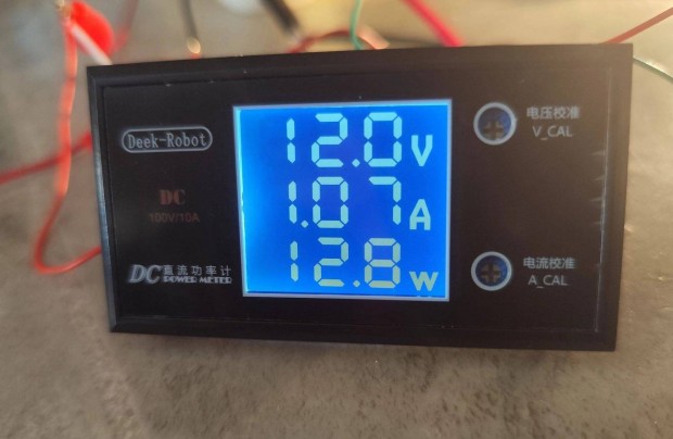 Feszltsg, ram, Teljestmny mr 100V/10A, LCD kijelz