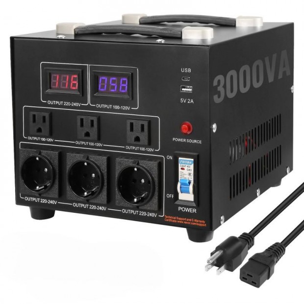 Feszltsg talakt konverter 3000 W , 220V-110V