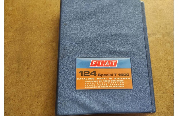 Fiat 124 Speciál T 1600 alkatrészkatalógus