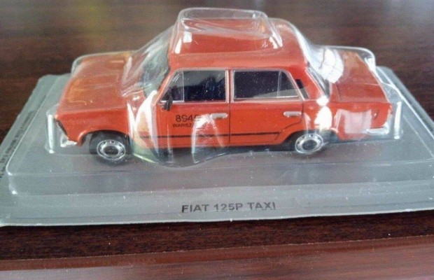 Fiat 125p Taxi "kultowe" DEA kisauto modell 1/43 Elad