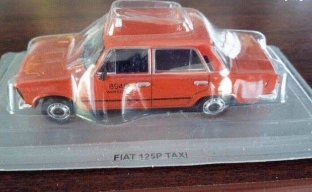 Fiat 125p Taxi "kultowe" DEA kisauto modell 1/43 Elad