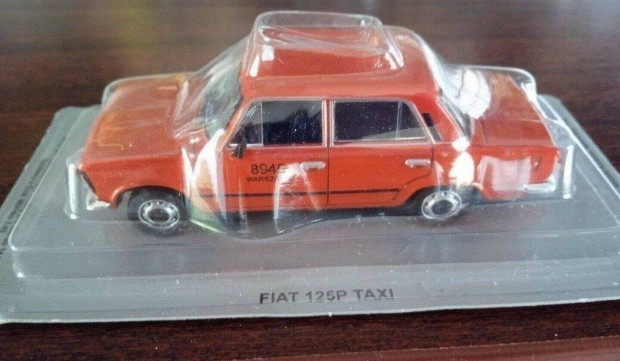 Fiat 125p Taxi "kultowe" DEA kisauto modell 1/43 Elad