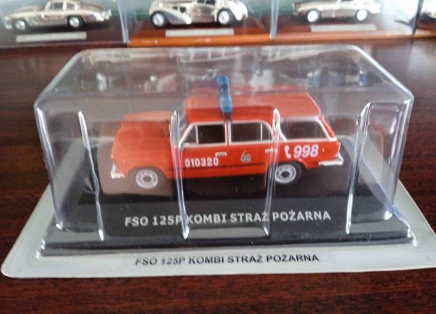 Fiat 125p kombi straz pozarna FSO kisauto modell 1/43 Elad