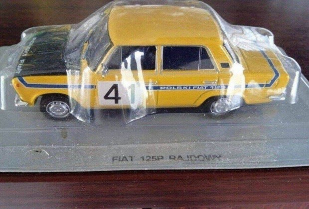 Fiat 125p rajdowy "kultowe" DEA kisauto modell 1/43 Elad