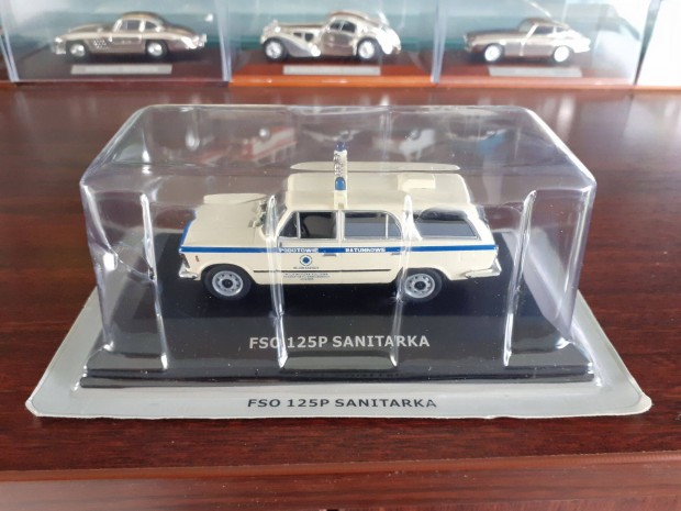 Fiat 125p sanitarka kisauto modell 1/43 Elad