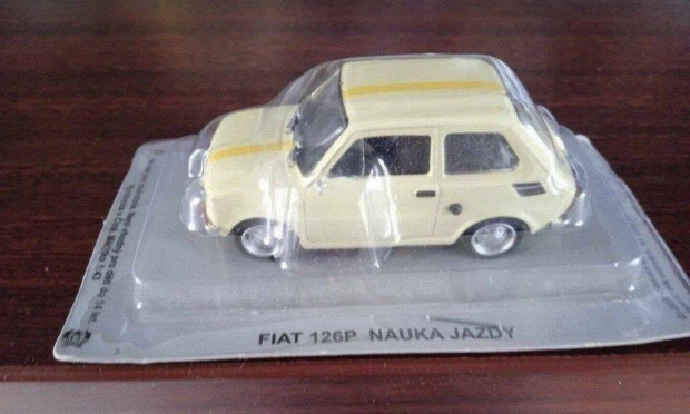 Fiat 126p tanulo kocsi "kultowe" DEA kisauto modell 1/43 Elad