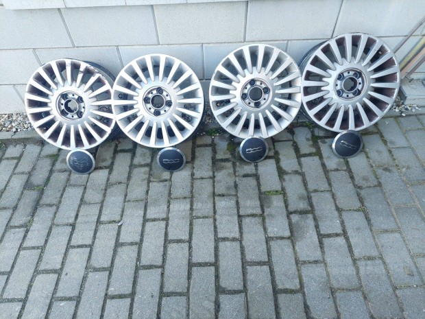 Fiat 500 15"-s gyri alufelni garnitra