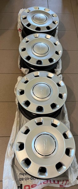 Fiat 500 (Gyári-Eredeti) 4DB Dísztárcsa 14"