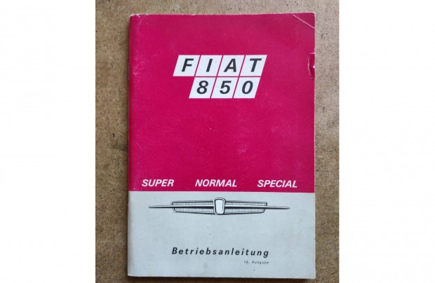 Fiat 850 kezelsi tmutat. 1971-