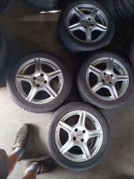 Fiat Alfa 4x98-as 6.5x15" hasznlt Dezent alufelni 195/50 hasznlt Go