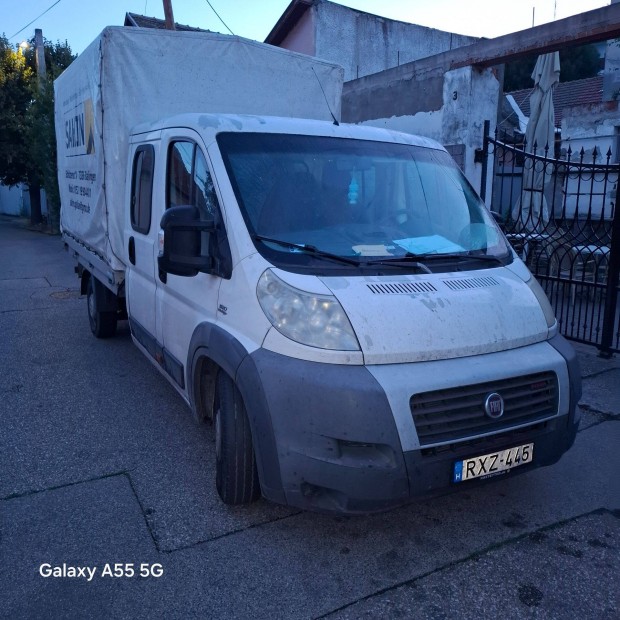 Fiat Ducato Platós Ponyvás Duplafülkés 7 Személyes