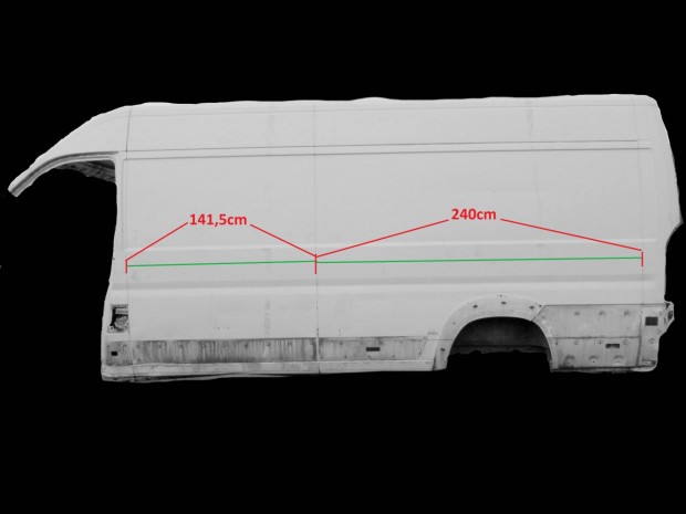 Fiat Ducato citroen jumper Peugeot Boxer L4 H2 negyed v Karosszria