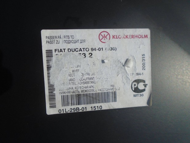 Fiat Ducato s�rv�d� jav�t� elemek