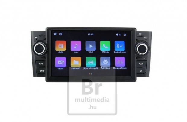 Fiat Linea 2Din Android Kijelző Rádió Multimédia Navigáció Carplay