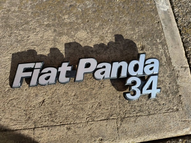 Fiat Panda 34 emblma, logo, felirat jszer